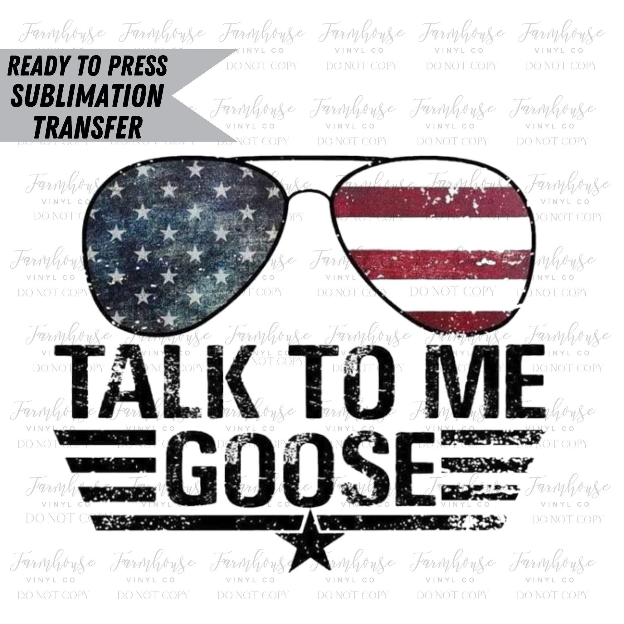 Farmhouse Vinyl Co Talk to Me Goose Shirt Adult S / Maverick Goose