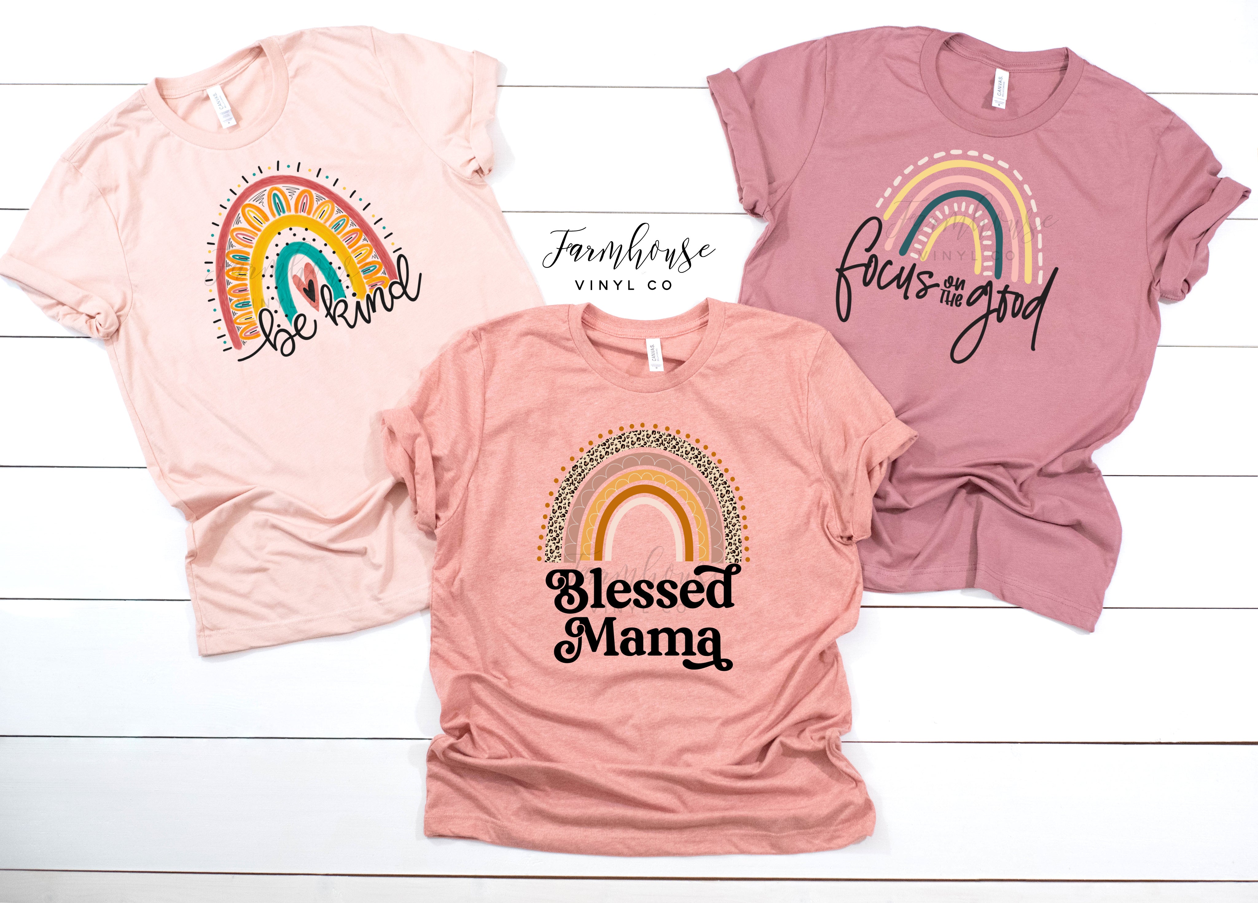 BOHO Rainbow Shirt Collection – Farmhouse Vinyl Co