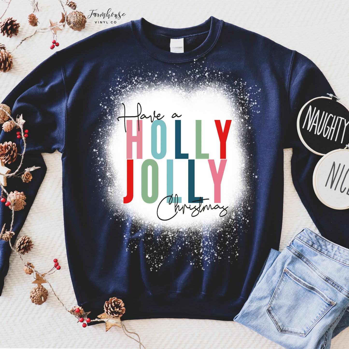 Bright Have A Holly Jolly Christmas Clothing Collection - Farmhouse Vinyl Co