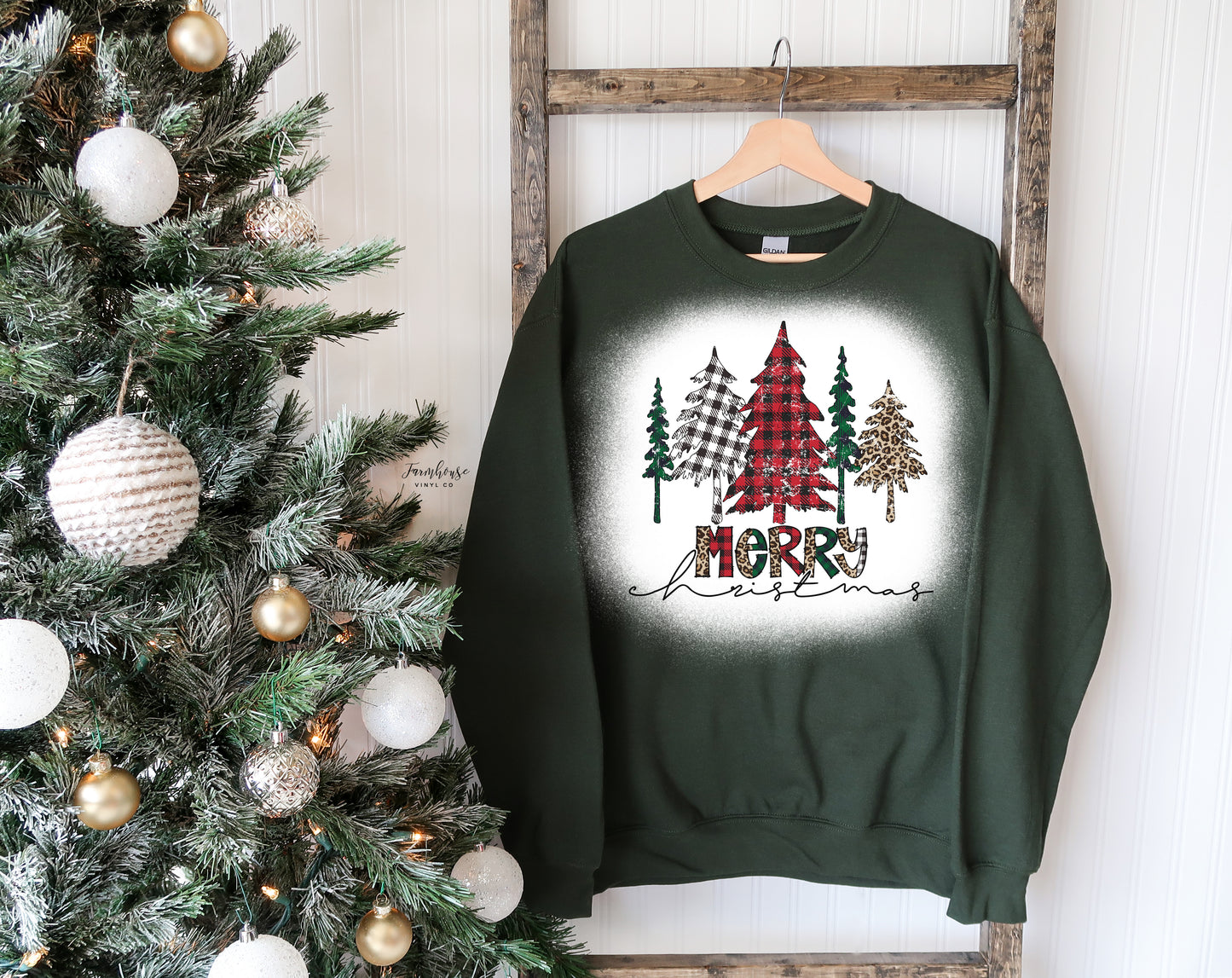 Merry Christmas Trees Sweatshirt