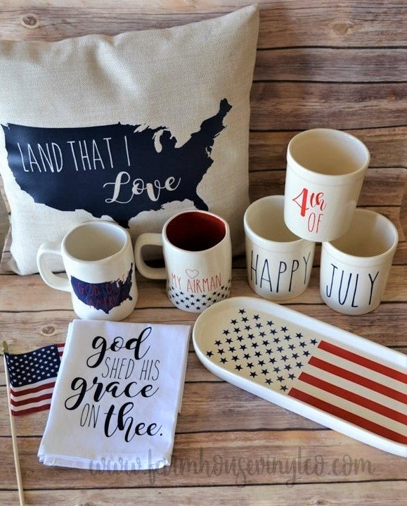 Rae Dunn 4th of July Patriotic Set on sale