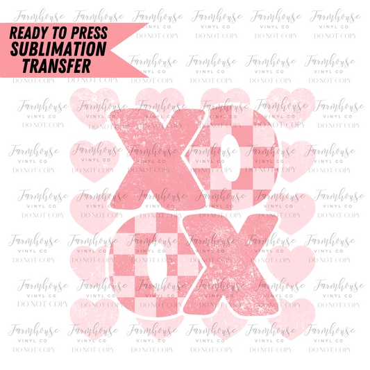 Xoxo Retro Ready To Press Sublimation Transfer