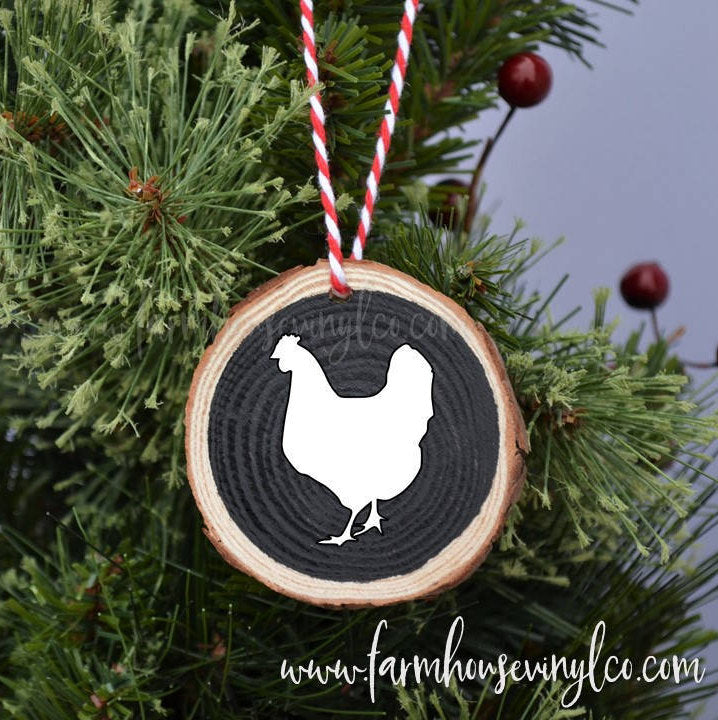 Farmhouse Animals Wood Christmas Ornament - Farmhouse Vinyl Co