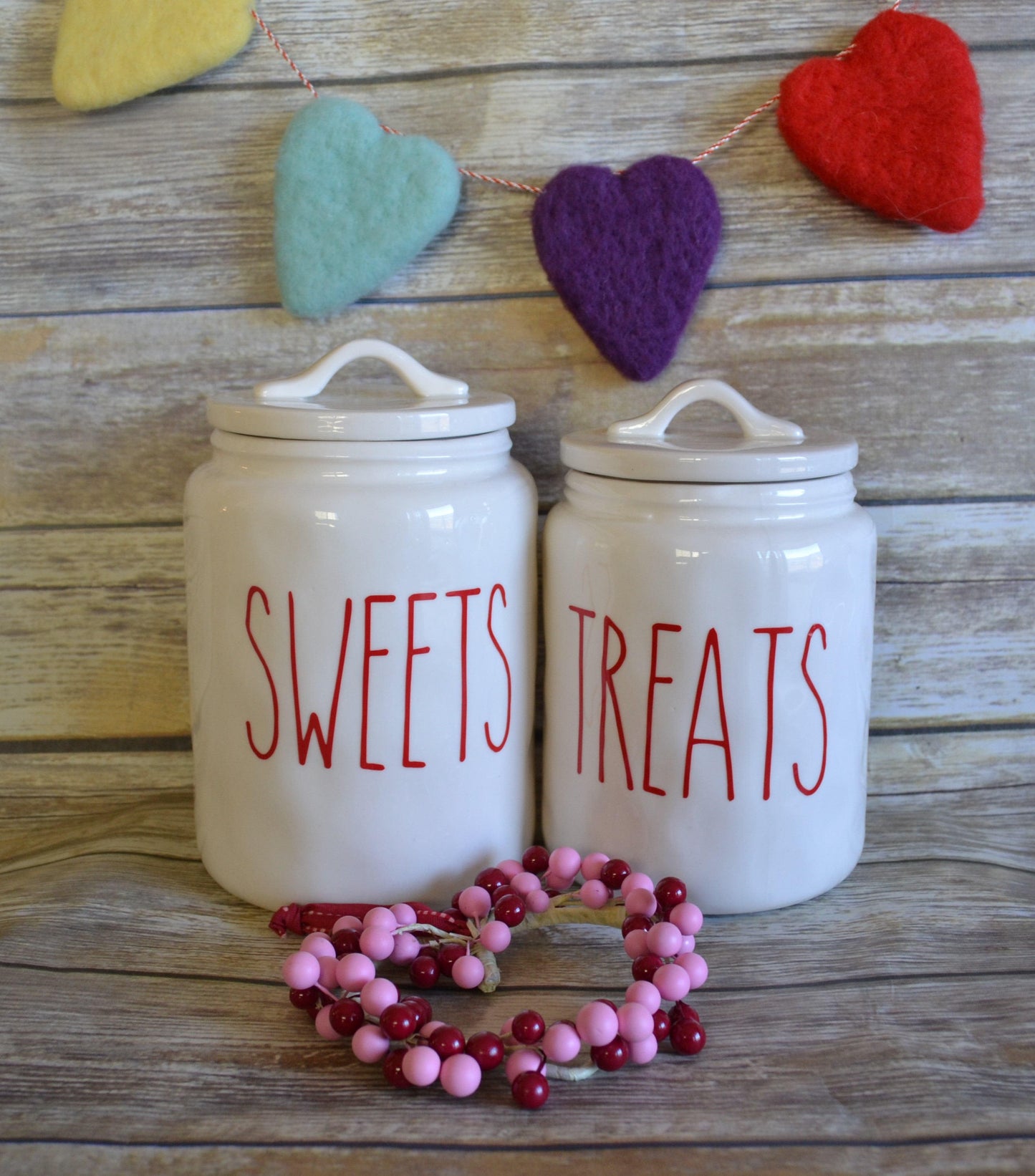 Farmhouse Valentine's Day Canister Decal - Farmhouse Vinyl Co