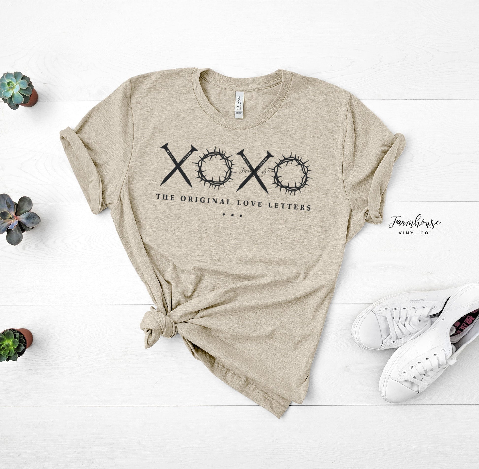 XOXO Original Love Letters Easter Shirt / Trendy tee shirt / Kids Easter T Shirt / Easter Party / Christian Scripture Shirt - Farmhouse Vinyl Co