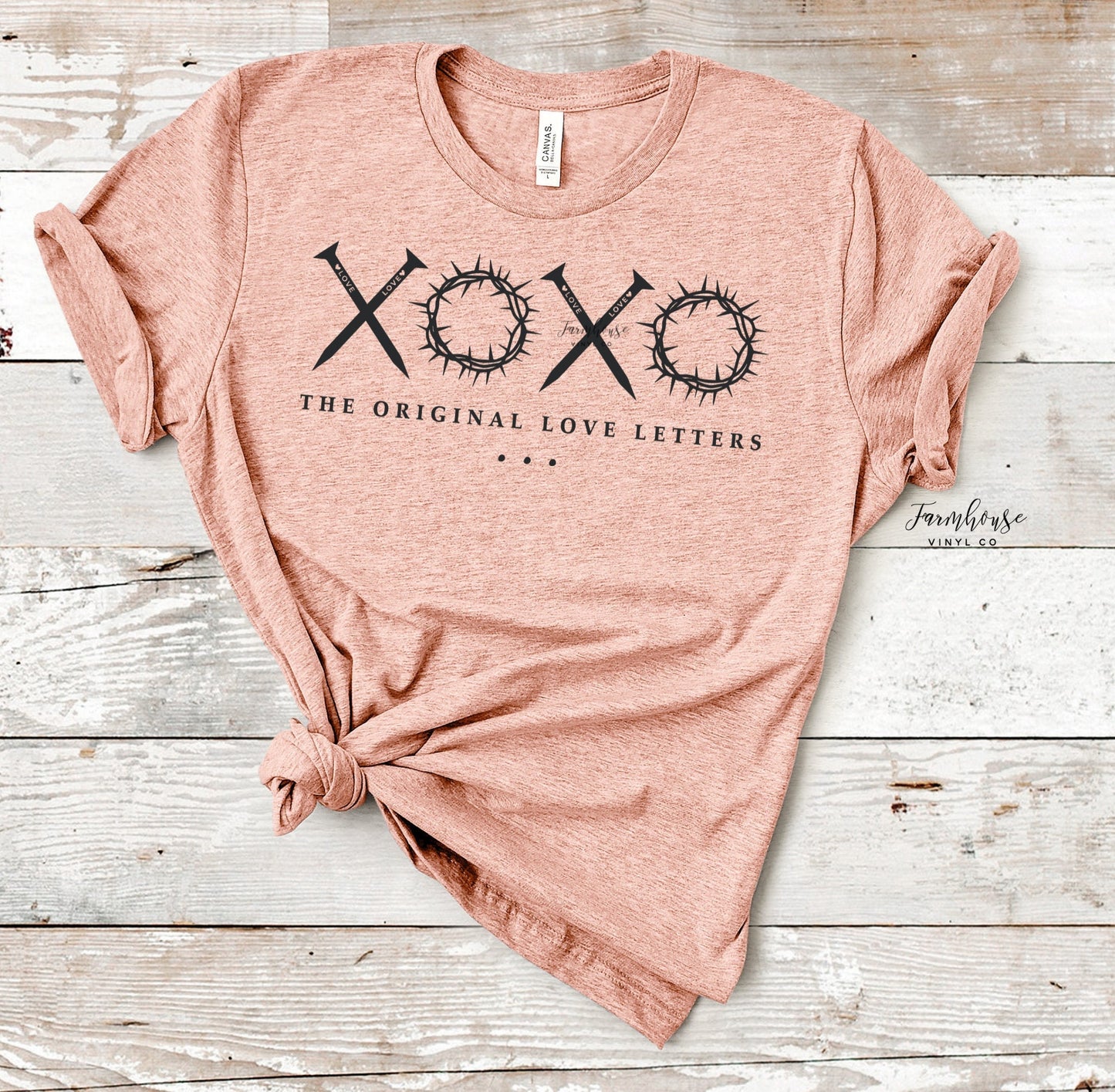 XOXO Original Love Letters Easter Shirt / Trendy tee shirt / Kids Easter T Shirt / Easter Party / Christian Scripture Shirt - Farmhouse Vinyl Co